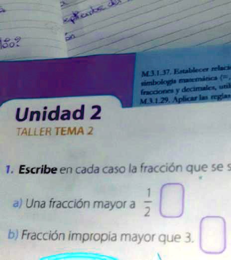 SOLVED Escribe En Cada Caso La Fraccion Que Se Solicita 186 MJ1 J7