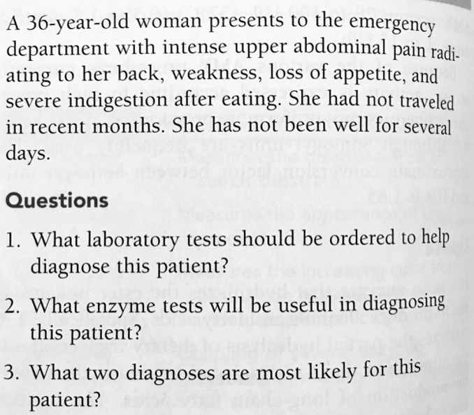 A Year Old Woman Presents To The Emergency Department With Intense