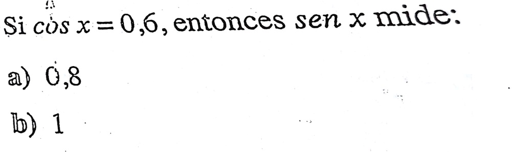 SOLVED Ejercicio de trigonometría Procedimiento por favor La