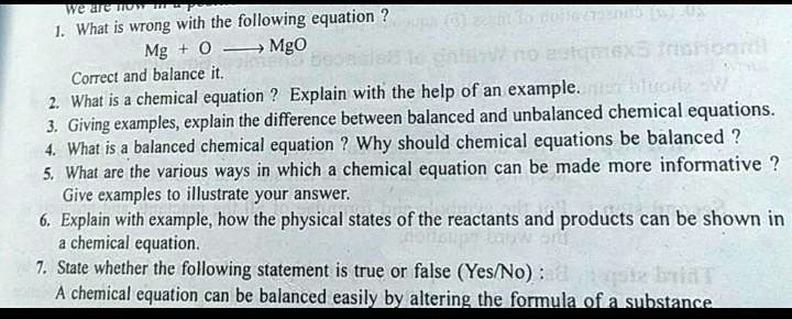 SOLVED Giving Examples Explain The Difference Between Balanced And