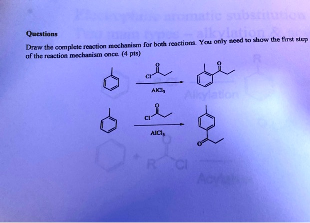 SOLVED Text Questions Reactions You Only Need To Show The First Step