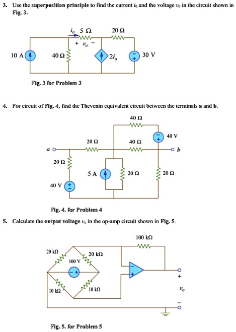 Solved Use The Superposition Principle To Find The Current I And The