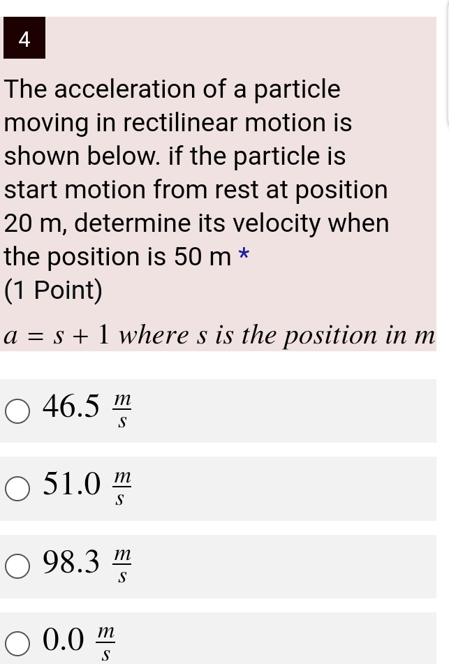 VIDEO Solution 4 The Acceleration Of A Particle Moving In Rectilinear