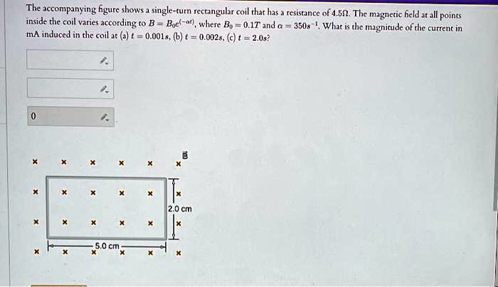 SOLVED The Accompanying Figure Shows Single Tutn Rectangular Coil Rhat