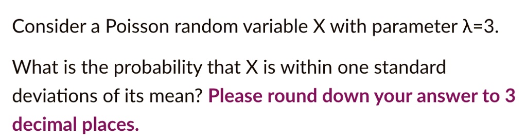 Video Solution Screenshoconsider A Poisson Random Variable X With