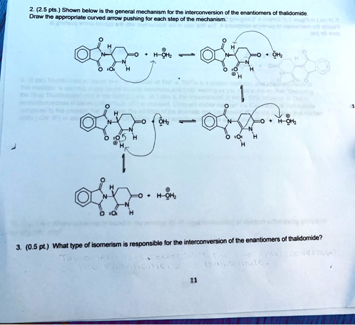 Solved Pts Shown Below Is The General Mechanism For The