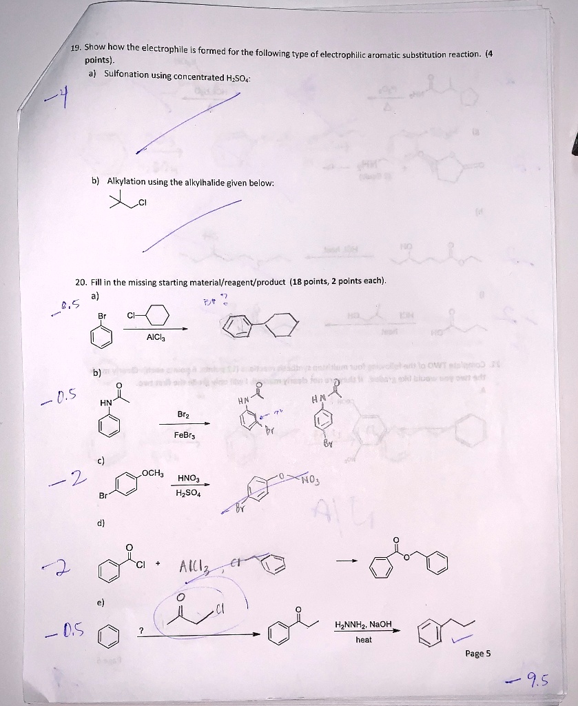 SOLVED 19 Show How The Electrophile Is Formed For The Following