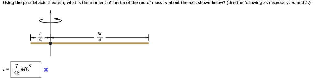 Using The Parallel Axis Theorem What Is The Moment O SolvedLib