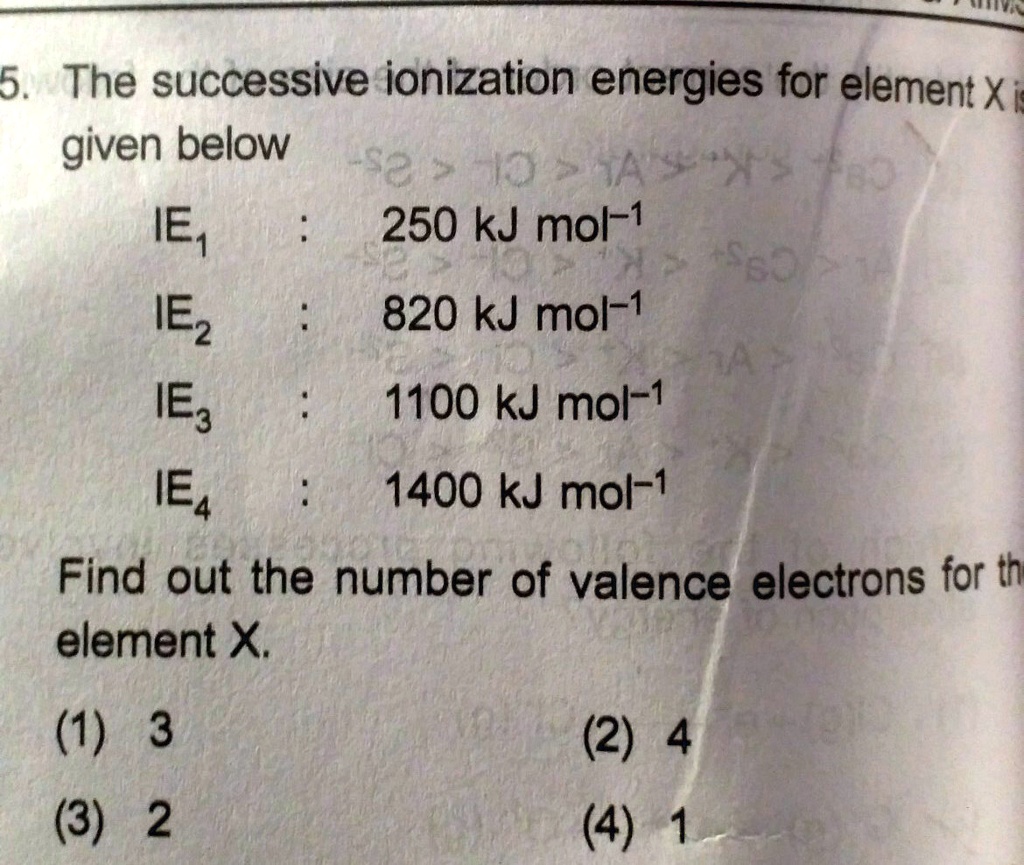 Solved How I Solve This Pls Tell The Successive Ionization