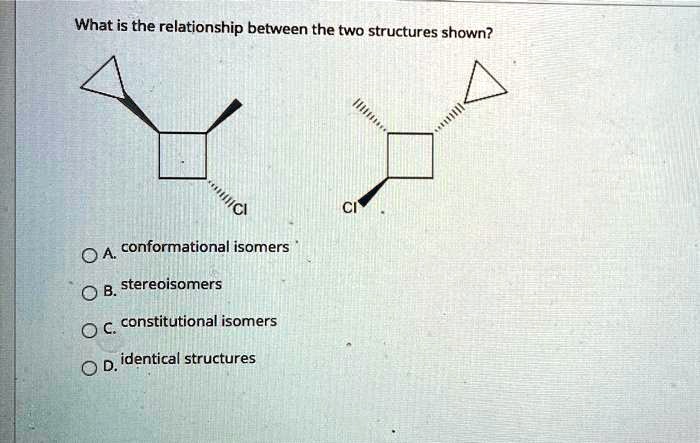 Solved What Is The Relationship Between The Two Structures Shown