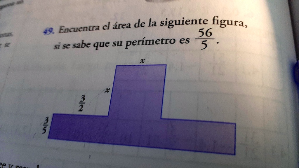 Solved Encuentra El Rea De La Siguiente Figura Si Se Sabe Que Su