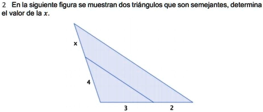 Solved En La Siguiente Figura Se Muestran Dos Tr Ngulos Que Son