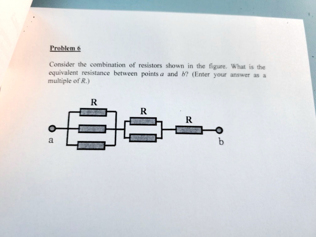 Solved Problem Consider The Combination Of Resistors Shown In The