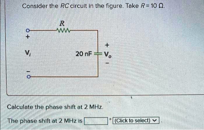 SOLVED Consider the RC circuit in the figure Take R 100 Î and C