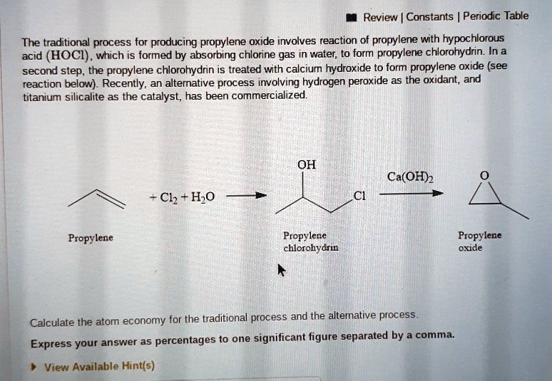 SOLVED Review Constants Periodic Table The Traditional Process For