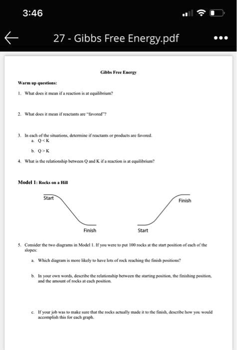 Video Solution Text Gibbs Free Energy Paf Gibbs Free Energy