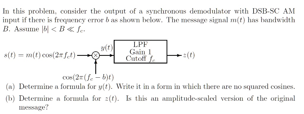 Solved In This Problem Consider The Output Of A Synchronous