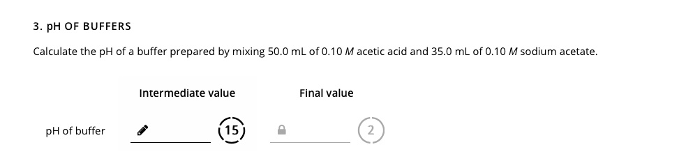 SOLVED 3 PH OF BUFFERS Calculate The PH Of A Buffer Prepared By