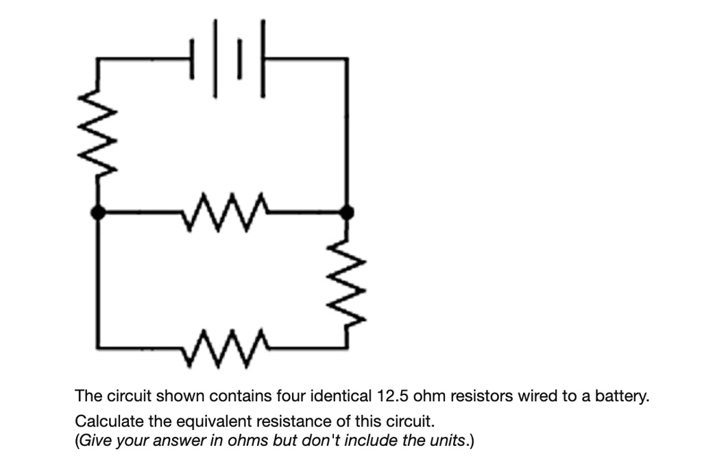 Solved The Circuit Shown Contains Four Identical Ohm