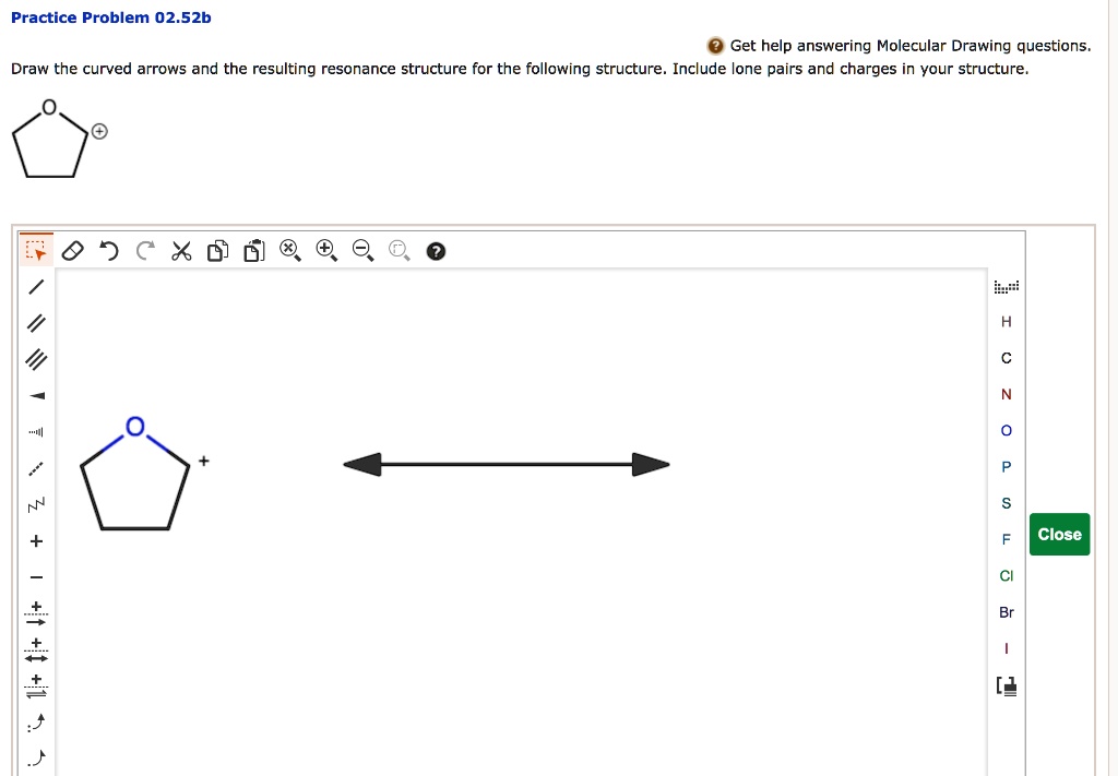 Solved Practice Problem B Get Help Answering Molecular Drawing