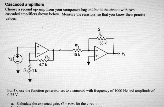 Solved Calculate The Expected Gain For This Cascaded Amplifier