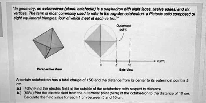 Solved In Geometry An Octahedron Plural Octahedra Is A Polyhedron