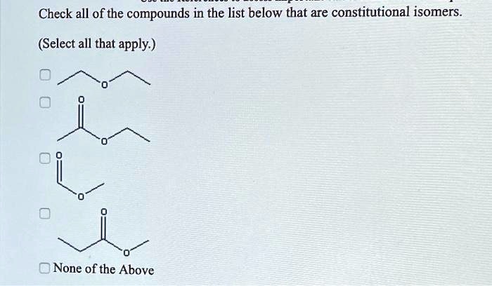 SOLVED Check All Of The Compounds In The List Below That Are