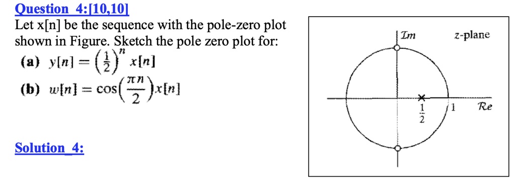 Question Let X N Be The Sequence With The Pole Zero Plot