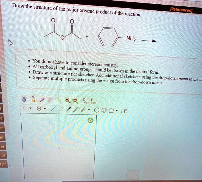 Solved Draw The Structure Of The Major Organic Product Of The Reaction