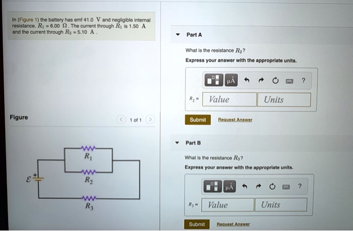 In Figure 1 The Battery Has An Emf Of 41 0 V And Negligible Internal