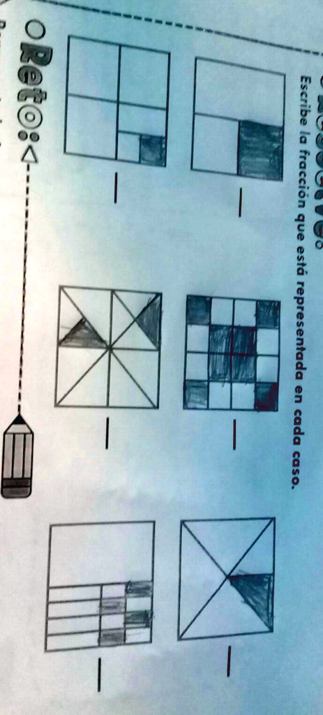 SOLVED escribe la fracción que está representada en cada caso 8 3080