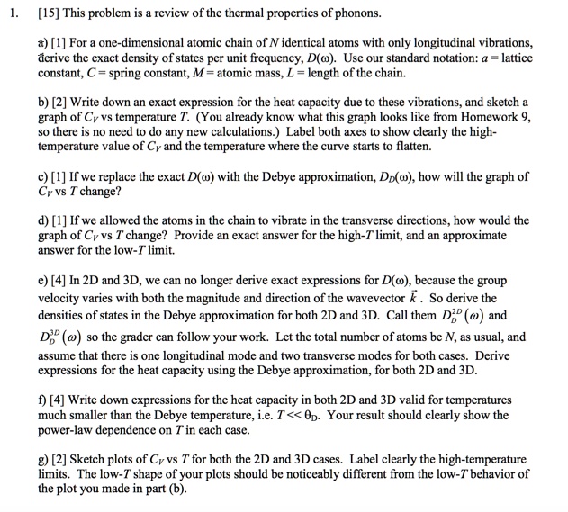 SOLVED 15 This Problem Is A Review Of The Thermal Properties Of