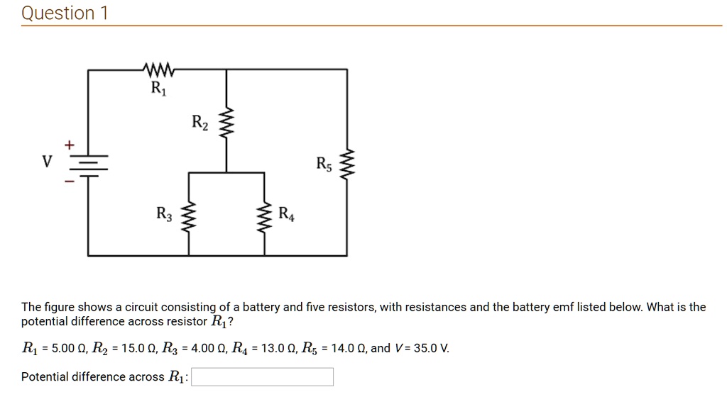 SOLVED Question R1 Rz Rs The Figure Shows Circuit Consisting Of A