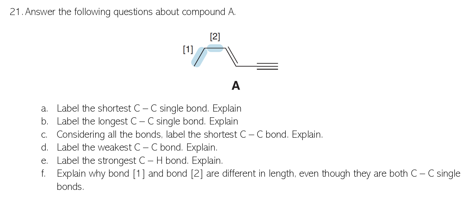 Solved Answer The Following Questions About Compound A A A Label