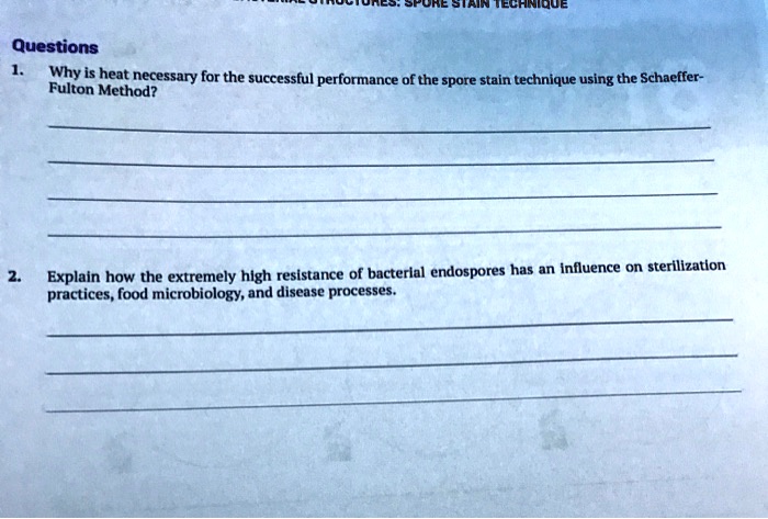 Solved Questions Why Is Heat Necessary For The Successful Performance