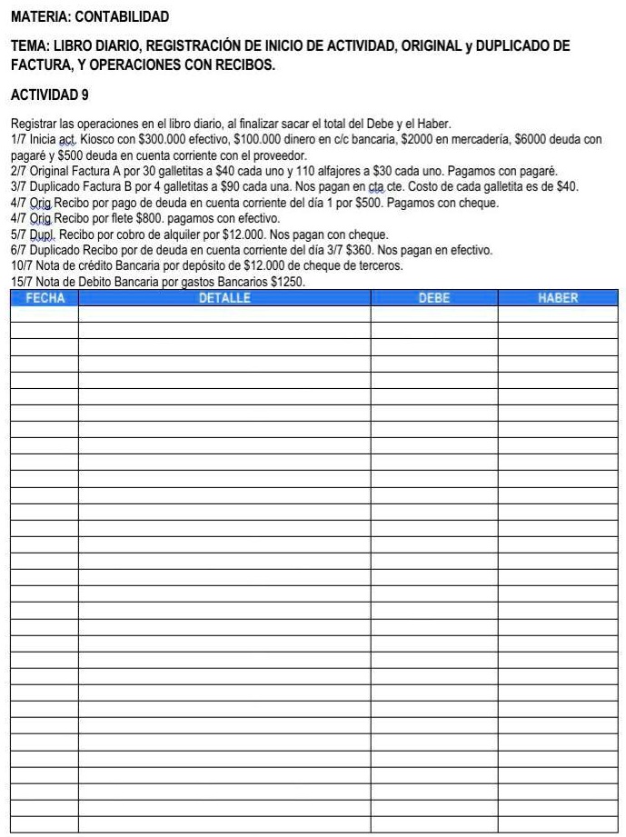 Solved Alguien Qme Haga Esto Xd Materia Contabilidad Tema Libro