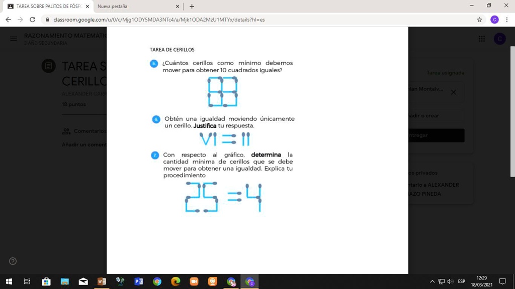 Solved Alguien Me Ayuda Porfavor Tarea Sobre Palitos Defosf Norova