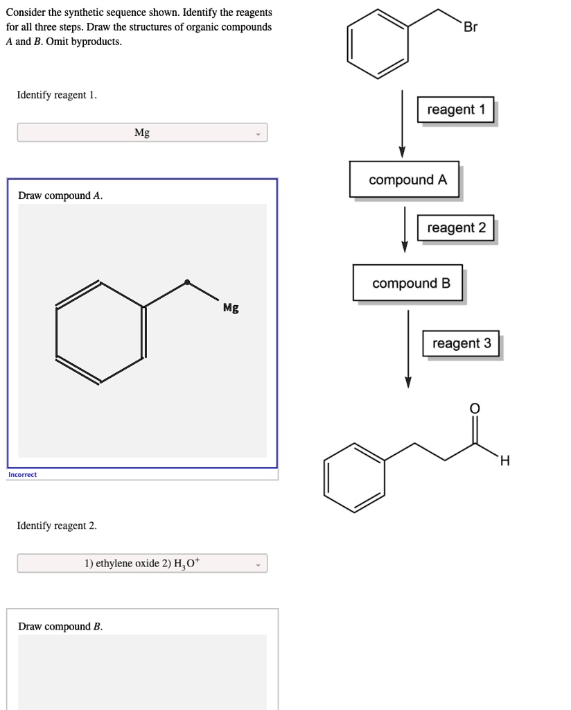 Solved Consider The Synthetic Sequence Shown Identify The Reagents