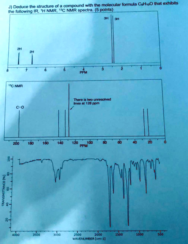 Solved Deduce The Structure Of A Compound With The Molecular Formula