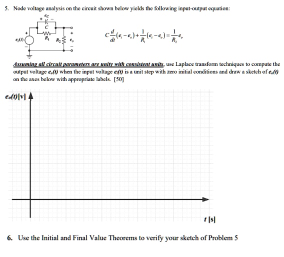 SOLVED 5 Node Voltage Analysis On The Circuit Shown Below Yields The