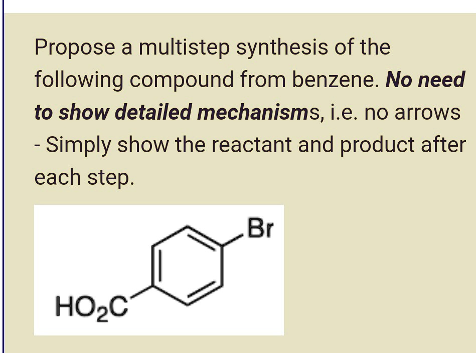 SOLVED Propose A Multistep Synthesis Of The Following Compound From