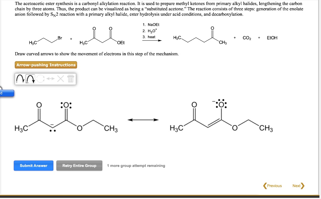 SOLVED The Acetoacetic Ester Synthesis Is Carbonyl Alkylation Reaction