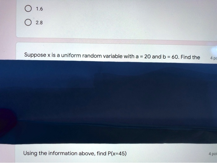 Solved Suppose X Is A Uniform Random Variable With A