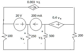 Solved Resistor In Ohm A Would You Use The Node Voltage Or Mesh