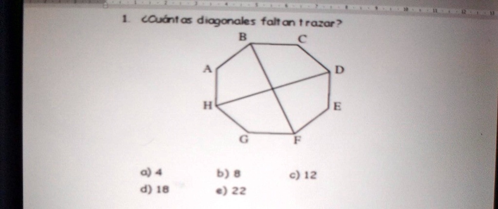 Solved Cu Ntos Lados Tiene Aquel Pol Gono Convexo En El Cual La