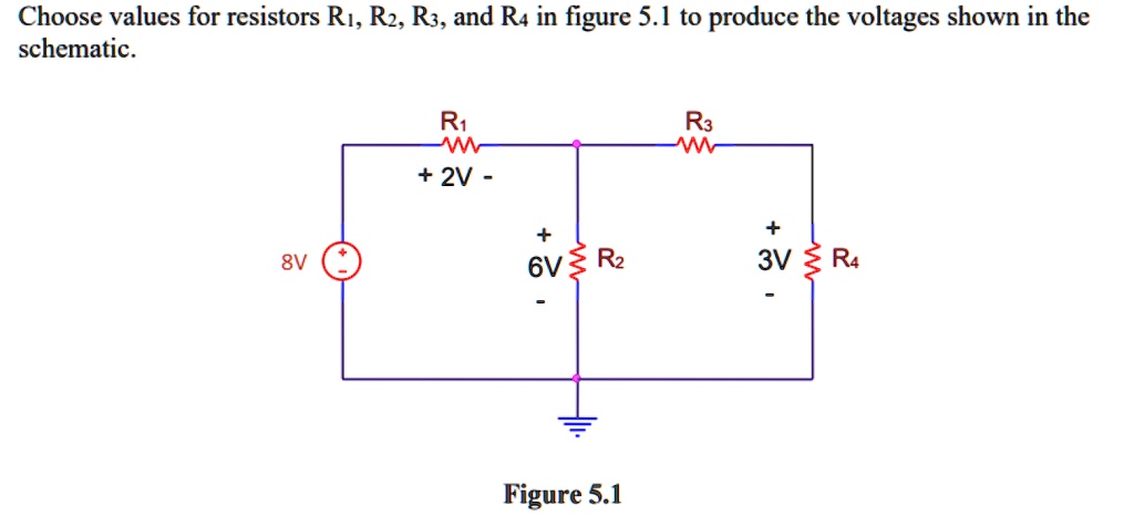 SOLVED Choose Values For Resistors R1 Rz R3 And Ry In Figure 5 1 To