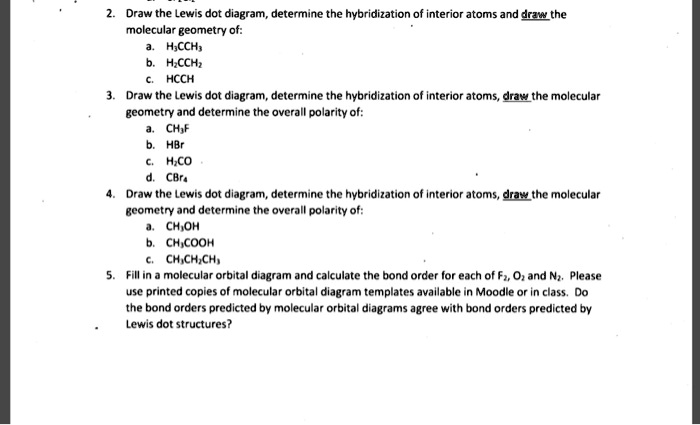 Draw The Lewis Dot Diagram Determine The Hybridization Of Interior