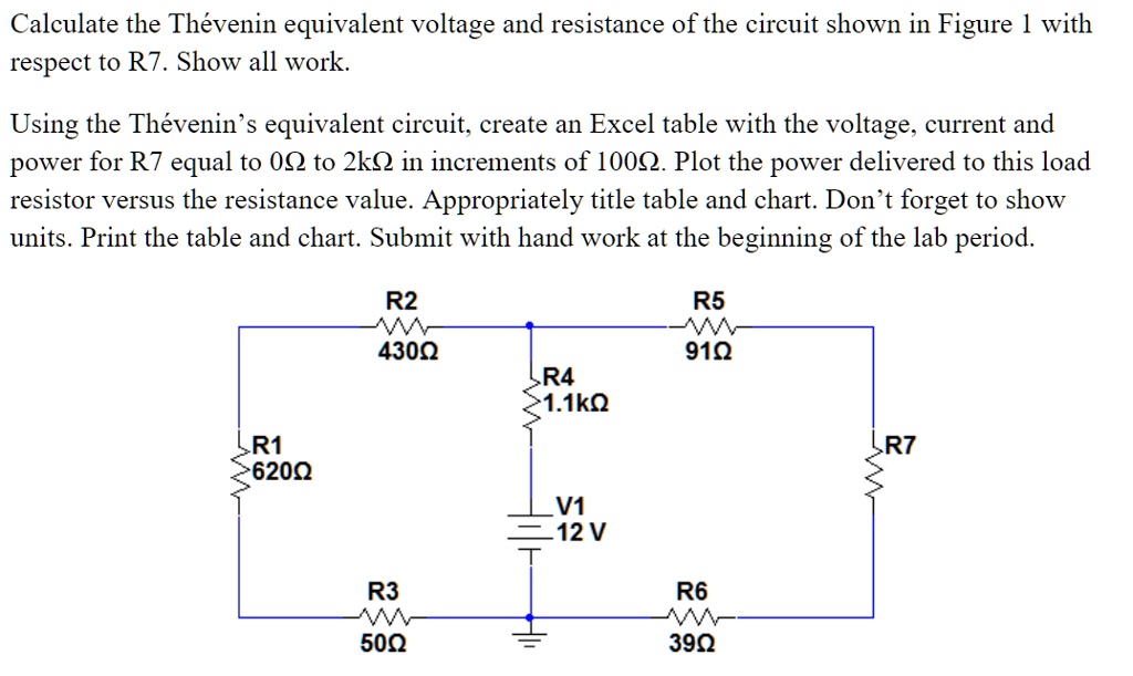 SOLVED Calculate The Thevenin Equivalent Voltage And Resistance Of The