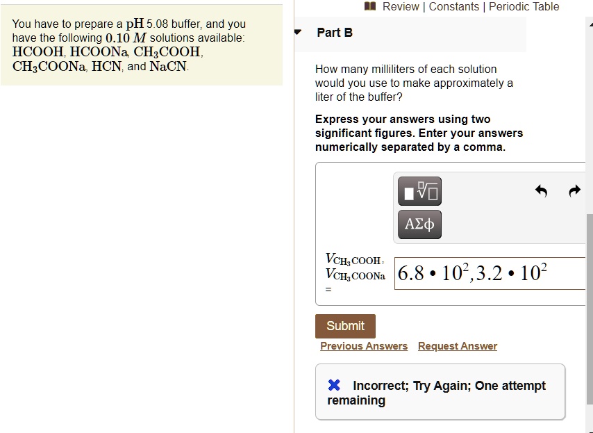 SOLVED Text Review Constants Periodic Table You Have To Prepare A PH