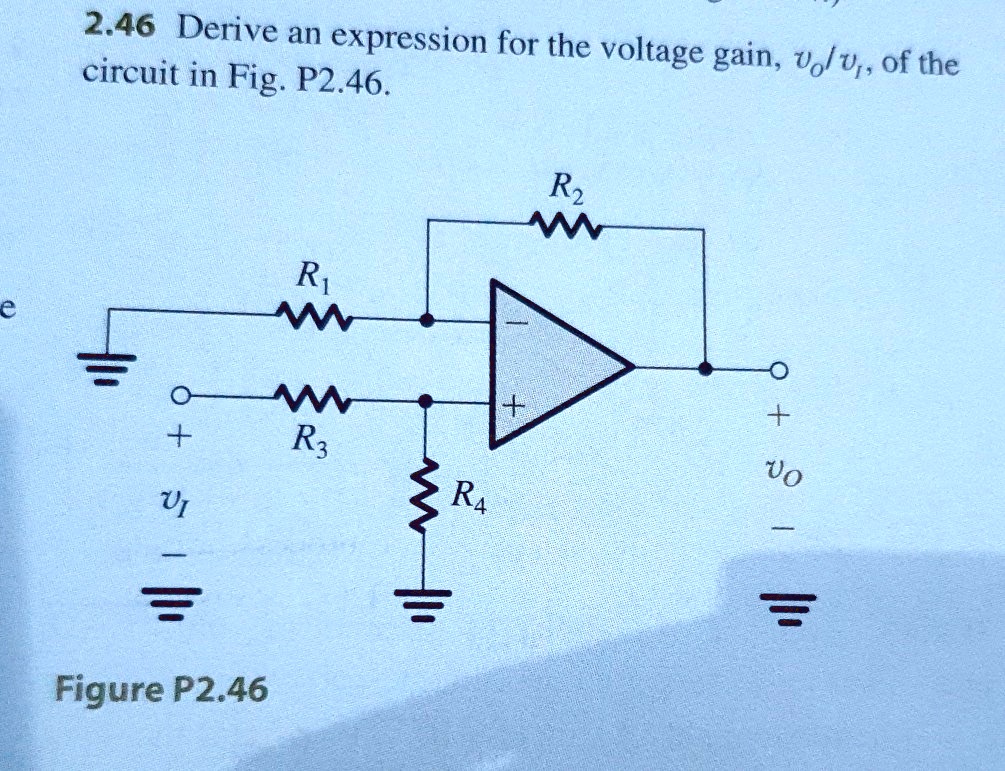 SOLVED Solve Using Nodal Analysis 2 46 Derive An Expression For The